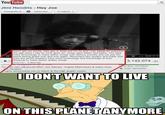I Don't Want to Live on This Planet Anymore