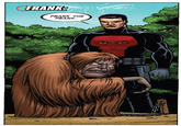 Frank Castle's face