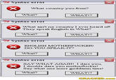 Fake/Funny Error Messages