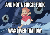 And Not a Single Fuck Was Given That Day