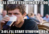 Lazy College Senior