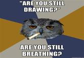 Art Student Owl