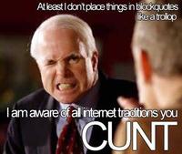 I am aware of all Internet traditions