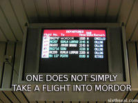 One Does Not Simply Walk into Mordor