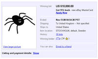Paying Bills with Spider Drawings (Seven-Legged Spider)