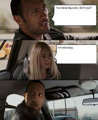 The Rock Driving