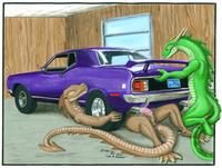 Dragons having Sex with Cars