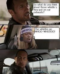 The Rock Driving