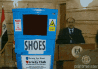 Iraqi Shoe Toss