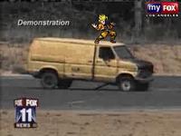 Exploding Van