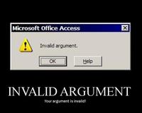 Your Argument is Invalid