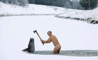 Naked Guy With Axe