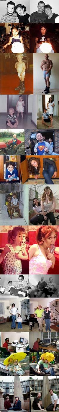 reenact childhood pictures
