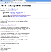 The Last Page of the Internet