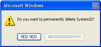 Delete System32