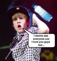 Justin Bieber Gets Hit By A Water Bottle