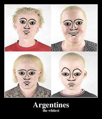 Argentina is white