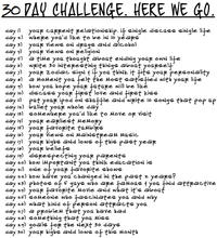 30 Day Challenges