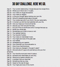 30 Day Challenges