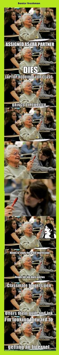 Senior College Student