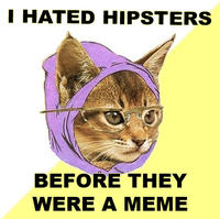 Hipster Kitty