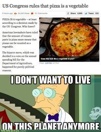 Pizza is a Vegetable