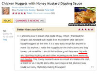 Food Network Recipe Reviews