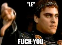 Downvoting Roman / Commodus Thumbsdown