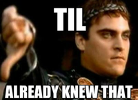 Downvoting Roman / Commodus Thumbsdown