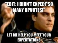 Downvoting Roman / Commodus Thumbsdown