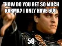 Downvoting Roman / Commodus Thumbsdown