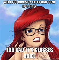 Glasses Sayaka / Too bad, it was just me!
