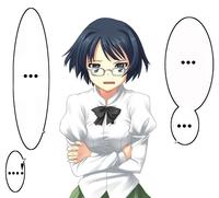 Glasses Sayaka / Too bad, it was just me!
