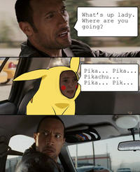 The Rock Driving
