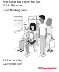 Queensland Rail Etiquette Posters