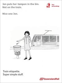 Queensland Rail Etiquette Posters
