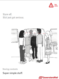 Queensland Rail Etiquette Posters