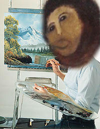Botched Ecce Homo Painting