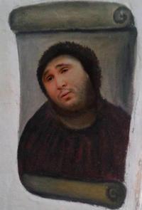 Botched Ecce Homo Painting