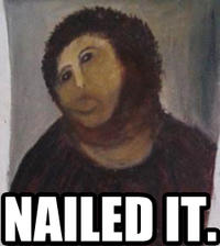 Botched Ecce Homo Painting