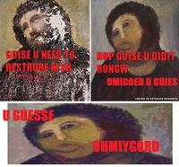 Botched Ecce Homo Painting