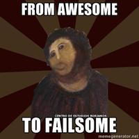 Botched Ecce Homo Painting