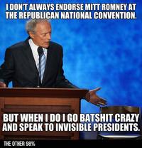 Clint Eastwood's Empty Chair Speech / Eastwooding / Invisible Obama