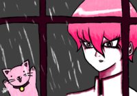 Season 0 Kaiba Staring At the Rain Through a Window