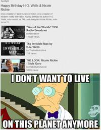 I Don't Want to Live on This Planet Anymore