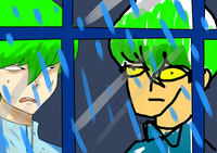 Season 0 Kaiba Staring At the Rain Through a Window