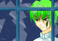 Season 0 Kaiba Staring At the Rain Through a Window