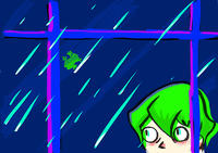 Season 0 Kaiba Staring At the Rain Through a Window