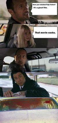 The Rock Driving