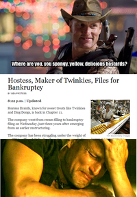 Hostess Bankruptcy / No More Twinkies